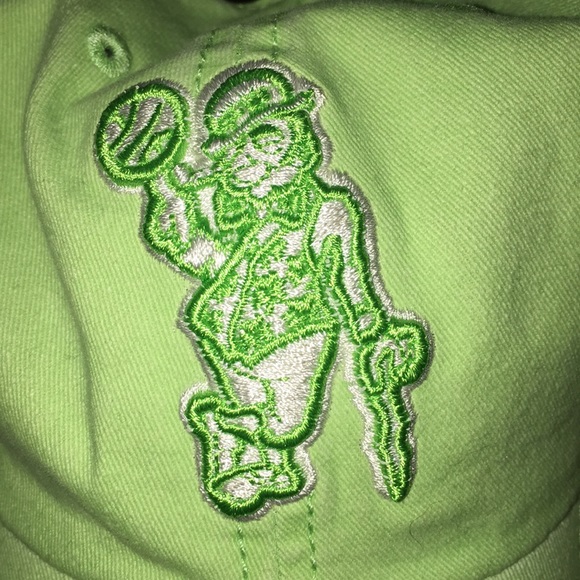 Lime green Celtics hat - Picture 2 of 3